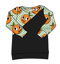 Load image into Gallery viewer, Orange Cutie Check Classic Hoodie (or Crewneck)