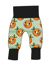 Load image into Gallery viewer, Orange Cutie Check Grow With Me Pants And Shorts