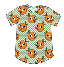 Load image into Gallery viewer, Orange Cutie Check Kids' Relaxed Tee