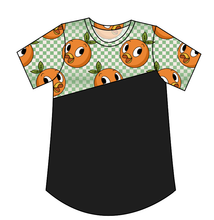 Load image into Gallery viewer, Orange Cutie Check Kids' Relaxed Tee