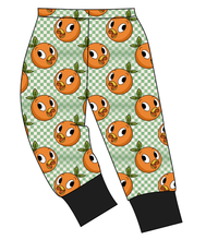 Load image into Gallery viewer, Orange Cutie Check Mens' Lounge Pants