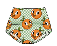 Load image into Gallery viewer, Orange Cutie Check Ladies' Underwear