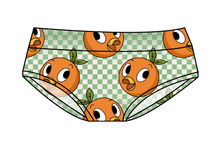 Load image into Gallery viewer, Orange Cutie Check Ladies' Underwear