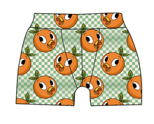 Load image into Gallery viewer, Orange Cutie Check Mens' Boxer Briefs