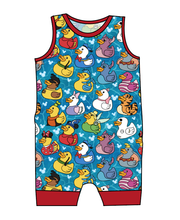 Load image into Gallery viewer, Character Ducky Pins Emmett Pants And Shorts T-Shirt Romper