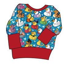 Load image into Gallery viewer, Character Ducky Pins Grow With Me Hoodie (or Crewneck)