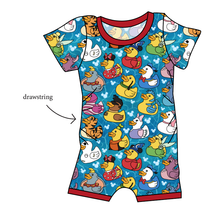 Load image into Gallery viewer, Character Ducky Pins Grow With Me Pants And Shorts Romper