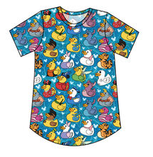 Load image into Gallery viewer, Character Ducky Pins Ladies' Relaxed Tee
