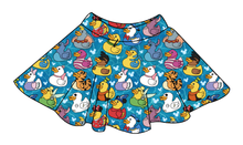Load image into Gallery viewer, Character Ducky Pins Ladies' Circle Skirt