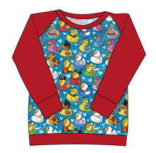 Load image into Gallery viewer, Character Ducky Pins Ladies' Classic Crewneck