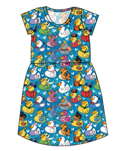 Load image into Gallery viewer, Character Ducky Pins Ladies' Play Dress