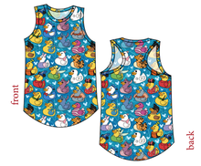 Load image into Gallery viewer, Character Ducky Pins Ladies' Summer Tank