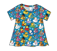 Load image into Gallery viewer, Character Ducky Pins Ladies' Swing Tee