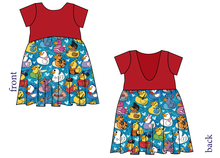 Load image into Gallery viewer, Character Ducky Pins Low Back Dress
