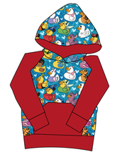 Load image into Gallery viewer, Character Ducky Pins Mens' Hoodie