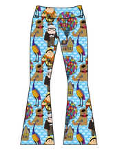 Load image into Gallery viewer, Athletic Prints Magical Birthday Ladies Flared Leggings