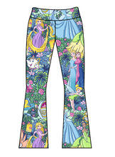Load image into Gallery viewer, Athletic Prints Magical Birthday Kids Flared Leggings