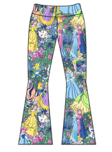 Load image into Gallery viewer, Athletic Prints Magical Birthday Ladies Flared Leggings