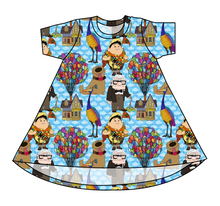 Load image into Gallery viewer, Cartoon Balloons Basic T-Shirt Dress