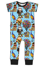 Load image into Gallery viewer, Cartoon Balloons Bennett Pants and Shorts Length T-Shirt Romper