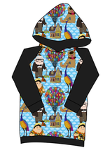 Load image into Gallery viewer, Cartoon Balloons Classic Hoodie (or Crewneck)