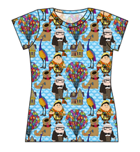 Load image into Gallery viewer, Cartoon Balloons Ladies' Basic Tee