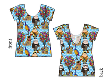 Load image into Gallery viewer, Cartoon Balloons Ladies' Low Back Ballerina Tee
