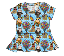 Load image into Gallery viewer, Cartoon Balloons Ladies' Peplum Top