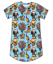 Load image into Gallery viewer, Cartoon Balloons Ladies' T-Shirt Dress