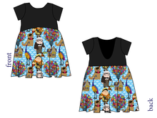 Load image into Gallery viewer, Cartoon Balloons Low Back Dress