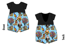 Load image into Gallery viewer, Cartoon Balloons Low Back Romper and Bubble Romper