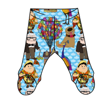 Load image into Gallery viewer, Cartoon Balloons Newborn Footed Pants