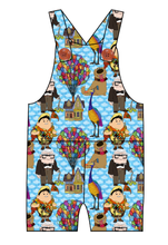 Load image into Gallery viewer, Cartoon Balloons Overalls and Shortalls