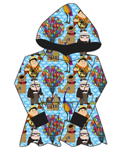 Load image into Gallery viewer, Cartoon Balloons Peplum Hoodie (or Crewneck)