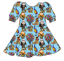 Load image into Gallery viewer, Cartoon Balloons Prairie Dress