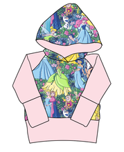 Load image into Gallery viewer, Neon Princesses Grow With Me Hoodie (or Crewneck)