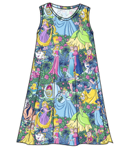 Load image into Gallery viewer, Neon Princesses Ladies' Swing Dress