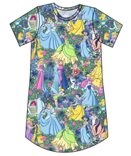 Load image into Gallery viewer, Neon Princesses Ladies' T-Shirt Dress