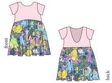 Load image into Gallery viewer, Neon Princesses Low Back Dress
