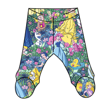 Load image into Gallery viewer, Neon Princesses Newborn Footed Pants