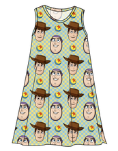 Load image into Gallery viewer, Toy Check Ladies' Swing Dress