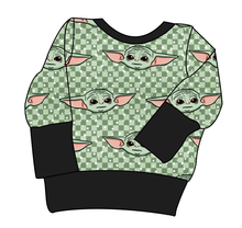 Load image into Gallery viewer, Youngling Check Grow With Me Hoodie (or Crewneck)