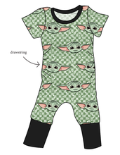 Load image into Gallery viewer, Youngling Check Grow With Me Pants And Shorts Romper