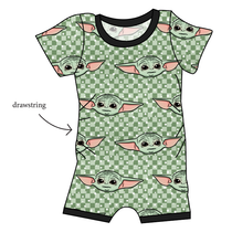 Load image into Gallery viewer, Youngling Check Grow With Me Pants And Shorts Romper