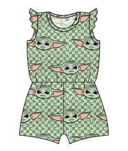 Load image into Gallery viewer, Youngling Check Ivy Summer Romper