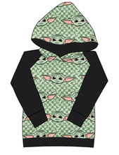 Load image into Gallery viewer, Youngling Check Ladies Hoodie