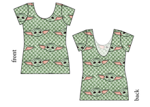Load image into Gallery viewer, Youngling Check Ladies' Low Back Ballerina Tee