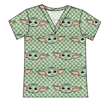 Load image into Gallery viewer, Youngling Check Ladies' Slouchy V-Neck Tee