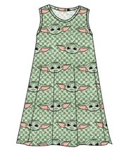 Load image into Gallery viewer, Youngling Check Ladies' Swing Dress
