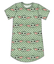 Load image into Gallery viewer, Youngling Check Ladies' T-Shirt Dress